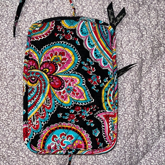 VERA BRADLEY Small Fold & Tie Makeup Cosmetic Jewelry Travel Bag - Picture 4 of 4